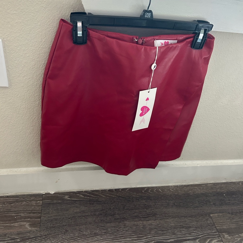 Adonna Red Mini Skirt